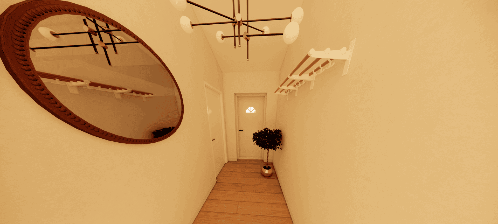 Entré (døren åben)