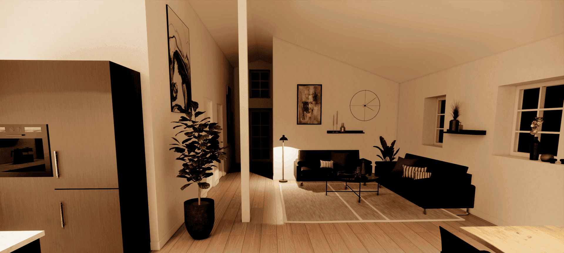 Stue (højt til loftet)
