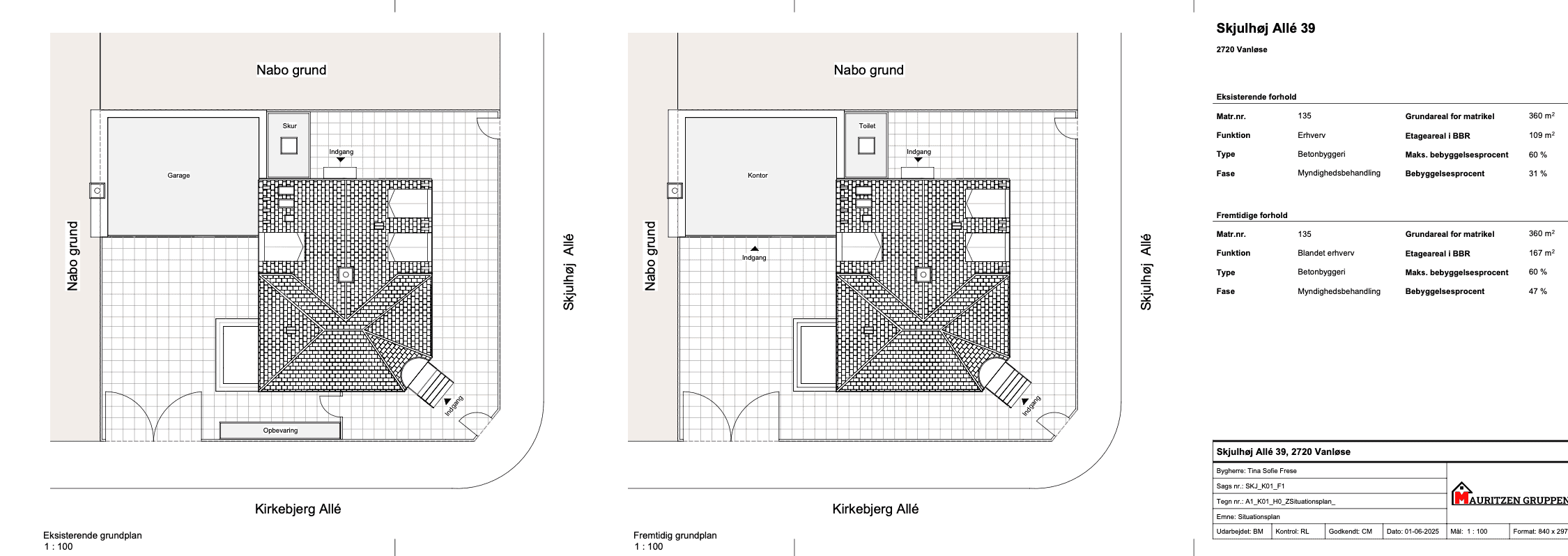 Plantegning (detaljeret)