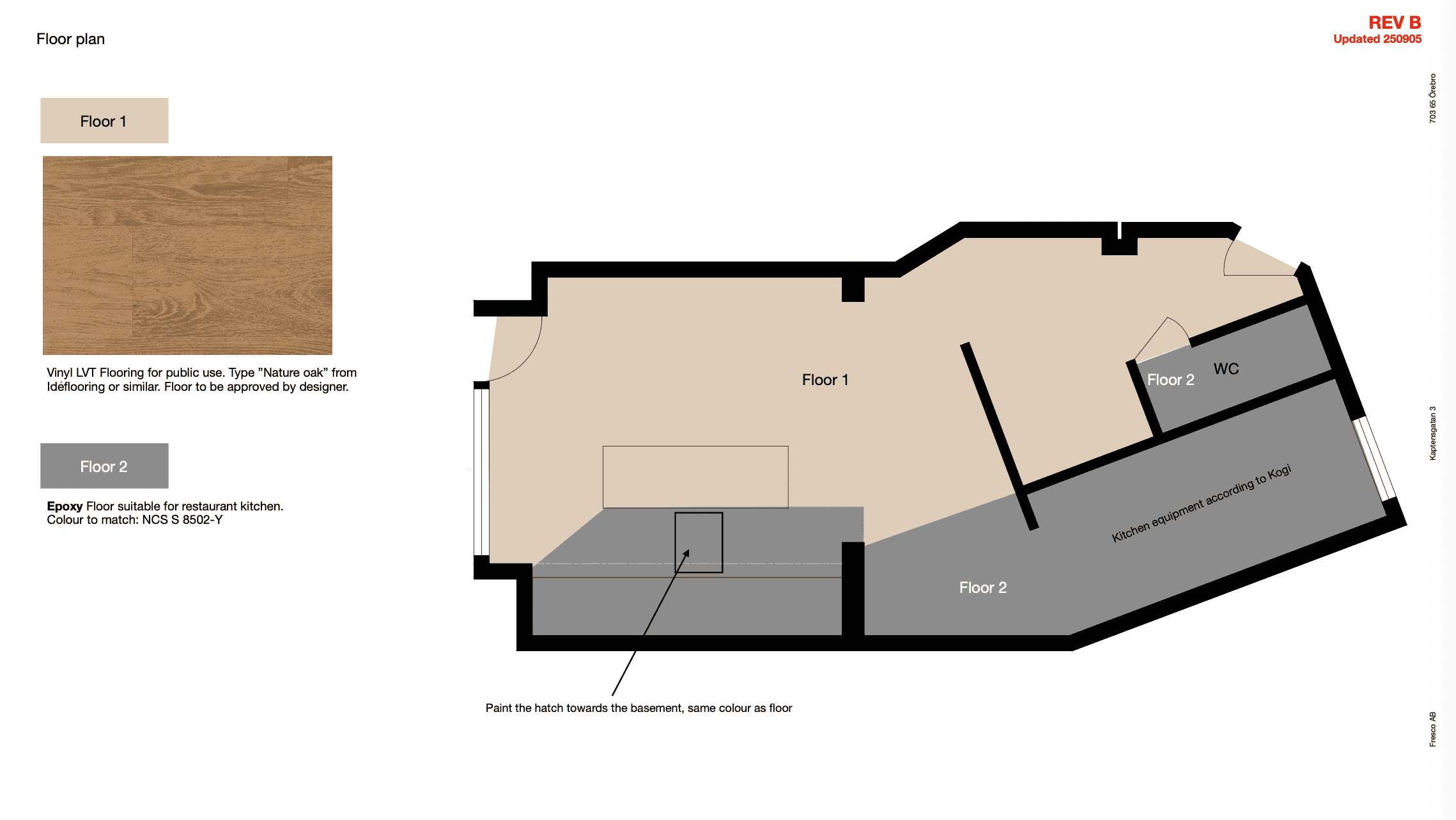 Plantegning (3D snit)