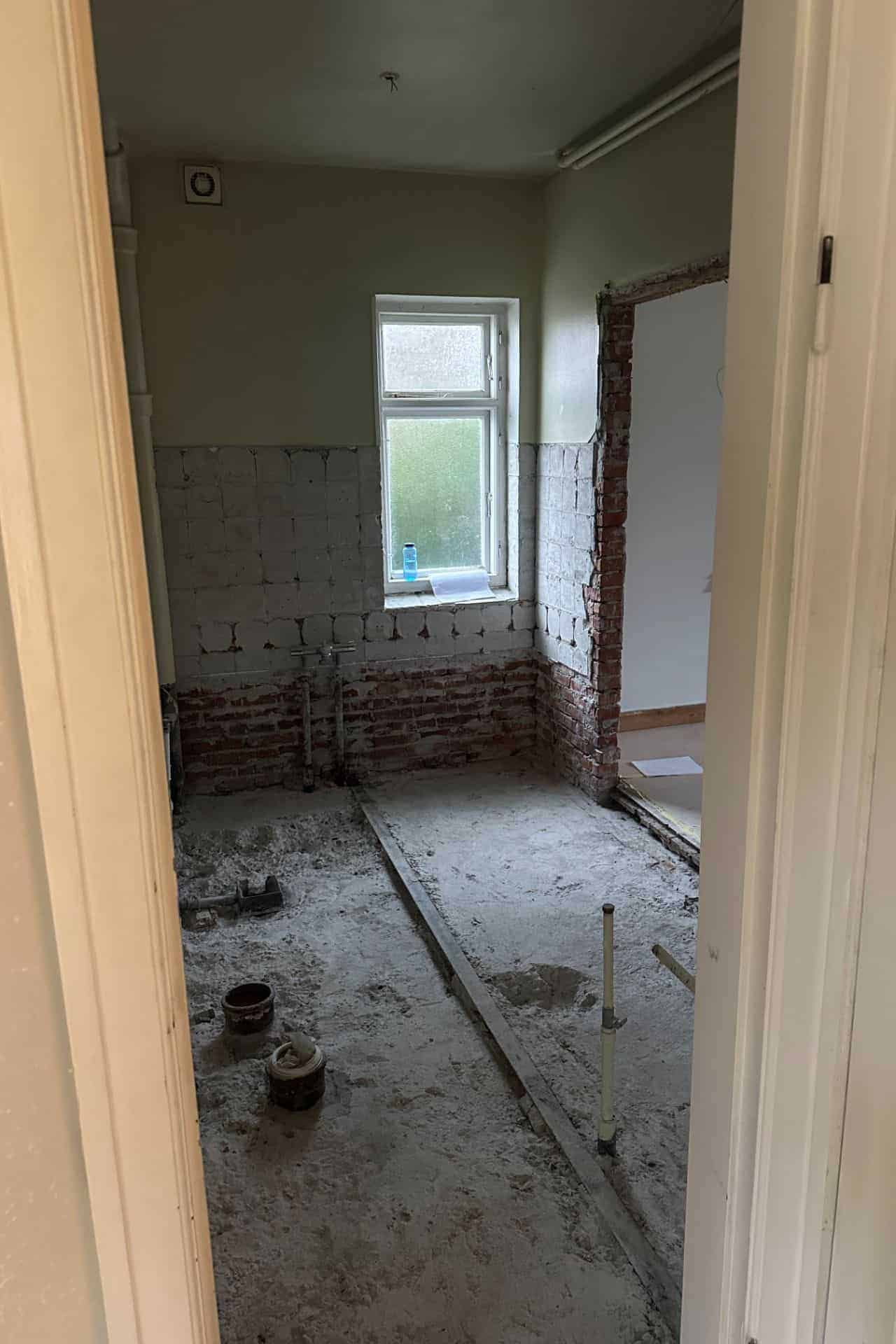 Totalrenovering og rånedrivning af rum til råhus udført af entreprenør Mauritzen Gruppen
